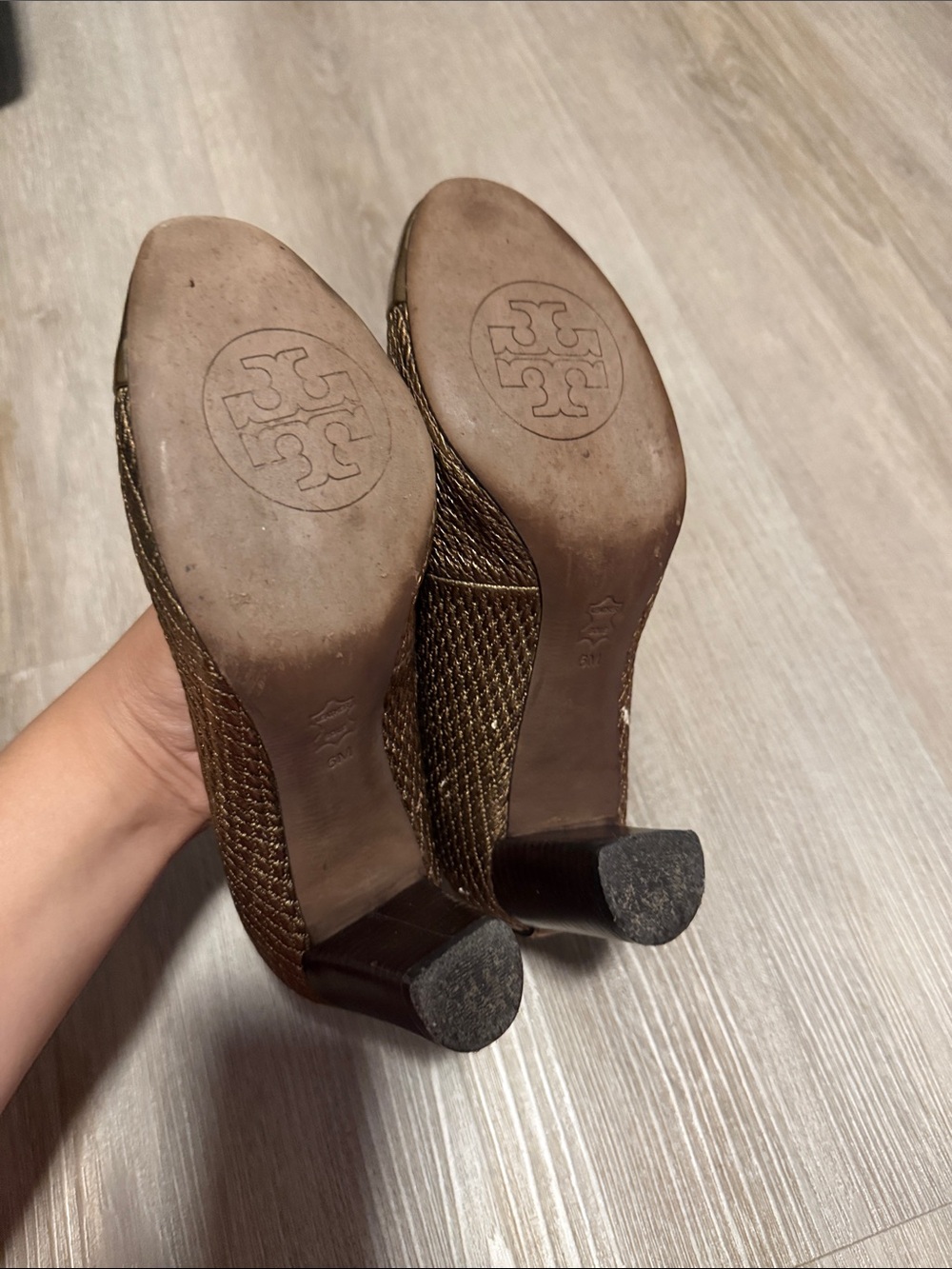 Tory Burch Woven Women Block Heels - Picture 2 of 6